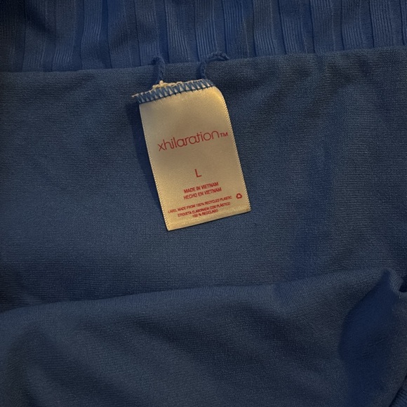 Blue Ribbed Bikini Set - Picture 4 of 5